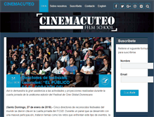 Tablet Screenshot of cinemacuteo.com